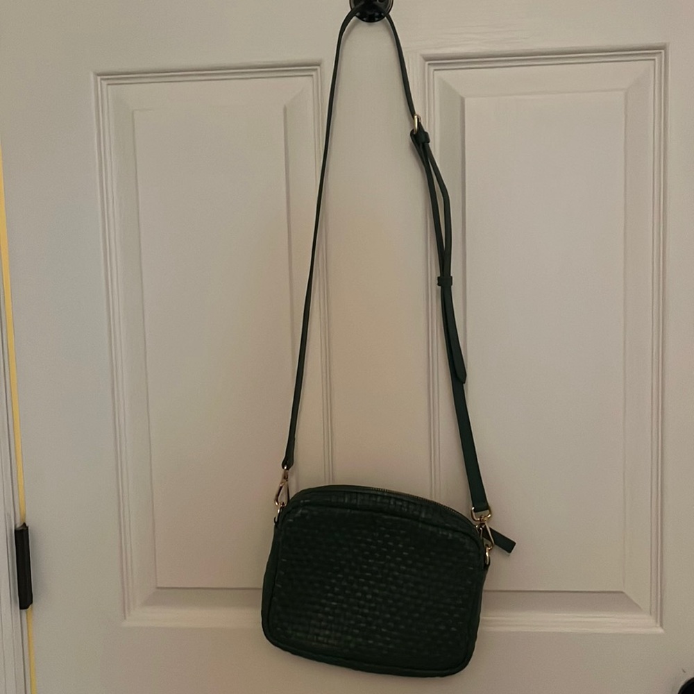 Quince Italian Leather Crossbody Bag.